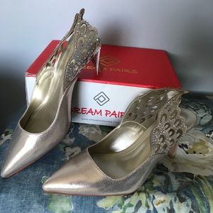 New Metallic Sling Back Shoes